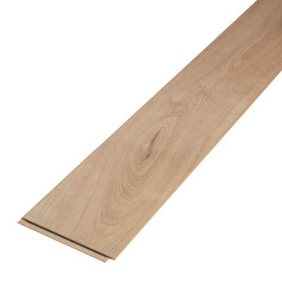 Sol stratifié à clipser Gladstone chêne coloris naturel 8 mm - l.128,6 x l.19.4 cm
