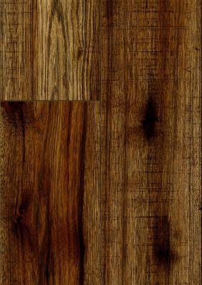 Sol stratifié à clipser Hickory chêne brun AC5 10mm - L.138 x l.15,9 cm