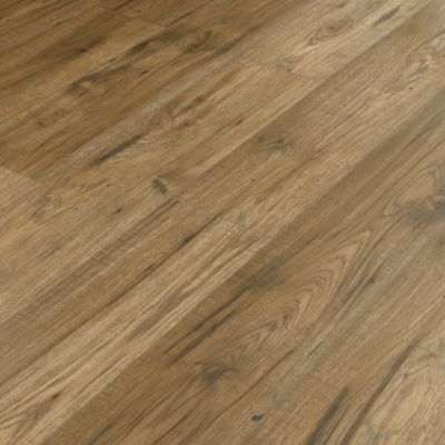 Sol stratifié à clipser Hickory chêne brun AC5 10mm - L.138 x l.15,9 cm