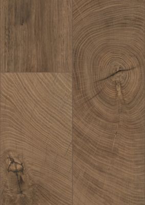 Sol stratifié à clipser Lydney chêne brun 12 mm - L.138 x l.15.9 cm