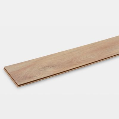 Sol stratifié à clipser Lydney décor chêne naturel brut 12 mm l.138 x l.15.9 cm