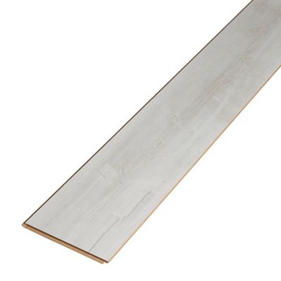 Sol stratifié à clipser Macquarie blanc 7 mm L.138 x l.19.3 cm