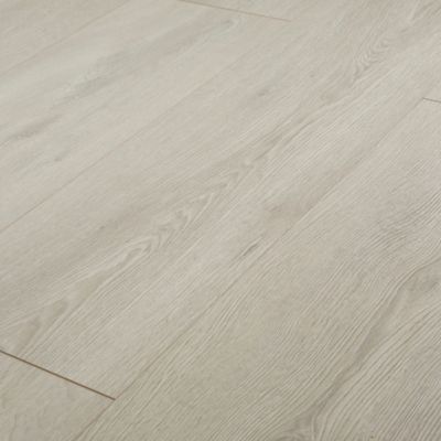 Sol stratifié à clipser Newlyn chêne polaire gris L.138 x l.24.4 cm x Ep.10 mm GoodHome