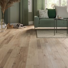 Sol stratifié Bexhill GoodHome effet chêne passage élévé AC4 L.138 cm x l.19 cm ép. 8mm