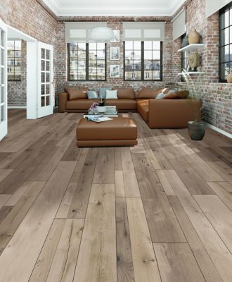 Sol stratifié Bexhill GoodHome effet chêne passage élévé AC4 L.138 cm x l.19 cm ép. 8mm