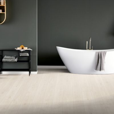 Sol stratifié Boysen GoodHome, passage élevé AC5, effet bois brut naturel L.129,2 x l.19.3 cm x ép.8 mm, résistant à l'eau
