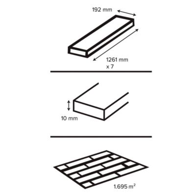 Sol stratifié clipsable Cleobury chêne blond 10 mm compatible pièces humides