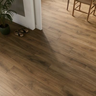 Sol stratifié clipsable Cleobury chêne blond 10 mm compatible pièces humides