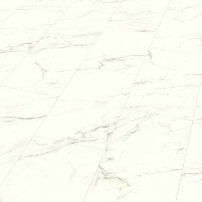 Sol stratifié clipsable Elegance aspect marbre blanc 8 mm compatible pièces humides