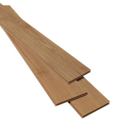 Sol stratifié clipsable Helmsley chêne blond 12 mm