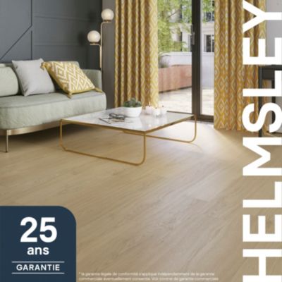 Sol stratifié clipsable Helmsley chêne coloris naturel 12 mm