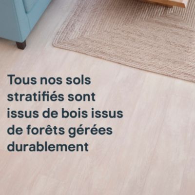 Sol stratifié clipsable Helmsley chêne gris 12 mm