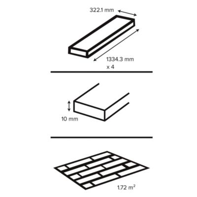 Sol stratifié clipsable Leyton chêne blond 10 mm