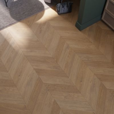 Sol stratifié clipsable Leyton chêne blond 10 mm