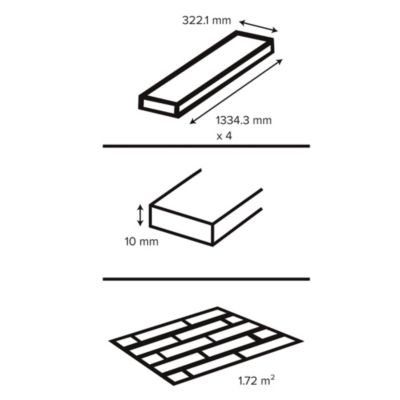 Sol stratifié clipsable Leyton chêne gris 10 mm