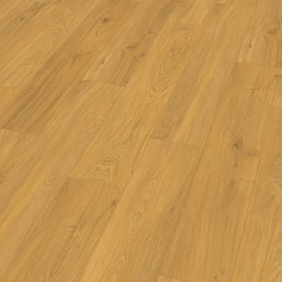Sol stratifié clipsable Visby chêne blond 8mm compatible pièces humides