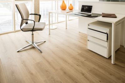 Sol stratifié Kami décor chêne naturel L. 138,3 x l. 19,3 cm x 8 + 2mm GoodHome