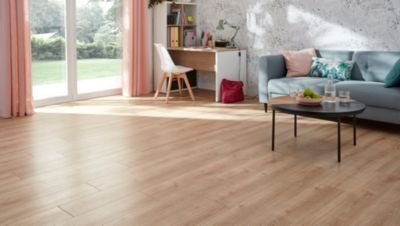 Sol stratifié Kami décor chêne naturel L. 138,3 x l. 19,3 cm x 8 + 2mm GoodHome