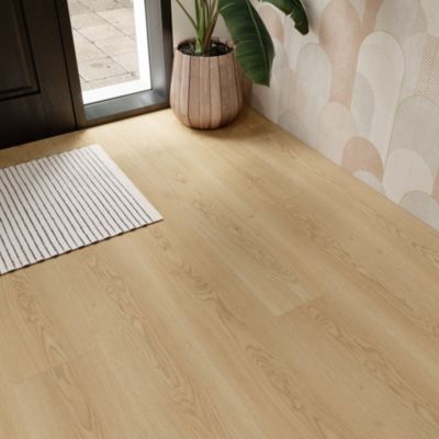 Sol stratifié Kingston 2 GoodHome, passage intense AC5, effet chêne, L.125,7 cm x l.19,2 cm x ép.10 mm, résistant à l'eau