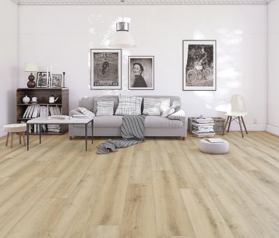 Sol stratifié Ledbury GoodHome aspect chêne 10mm - 128 cm x l.28 cm