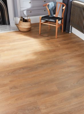 Sol stratifié Mossley 2 bois coloris naturel l.128,5 x l.19,2 x ep.10 mm GoodHome