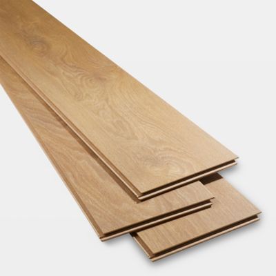 Sol stratifié Mossley 2 bois coloris naturel l.128,5 x l.19,2 x ep.10 mm GoodHome