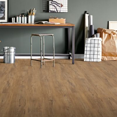 Sol stratifié passage élevé AC4, effet chêne naturel, L. 129,2 cm x l. 19,3 cm x ép. 8 mm, GoodHome Nailsea