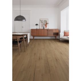 Sol stratifié Shawford GoodHome, passage intense AC5, effet chêne, L.129,2 cm x l.19,3 cm x ép.8 mm