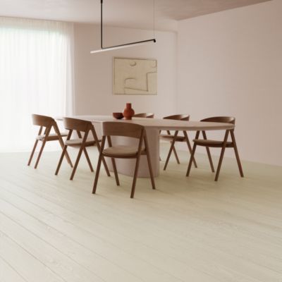 Sol vinyle Aspect parquet bois vintage beige - Rouleau de 4m x 14m
