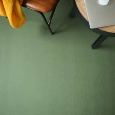 Sol vinyle - Aspect parquet bois vintage vert - Rouleau de 2m x 21m