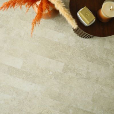 Sol vinyle aspect Travertin contemporain Naturel - Rouleau de 2m x 7m