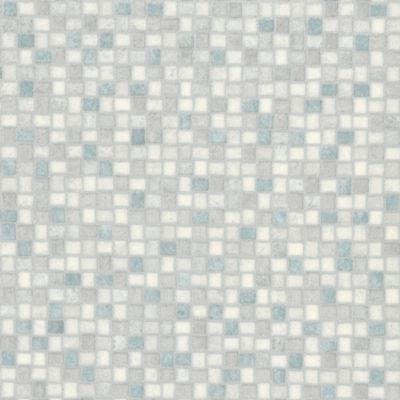 Sol Vinyle Carrelage mosaïque - Bleu - 2m x 5m