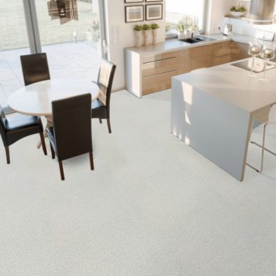 Sol Vinyle Carrelage mosaïque - Gris - 4m x 8m