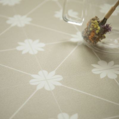 Sol vinyle District NY Aspect carreaux Beige - 3m x 2m