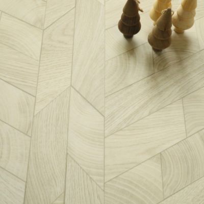 Sol vinyle effet Lamelles de bois Naturel - 2m x 7m