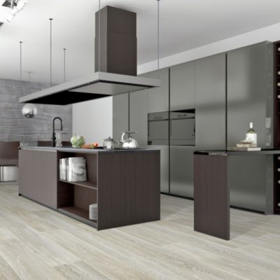 Sol vinyle effet parquet chêne scandinave blanchi - 4m x 7m