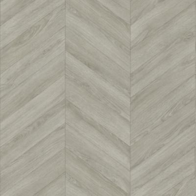 Sol Vinyle effet Parquet chevron Chêne gris - 4m x 4m