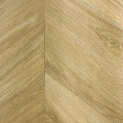 Sol Vinyle effet Parquet chevron Chêne naturel - Rouleau de 4m x 27m