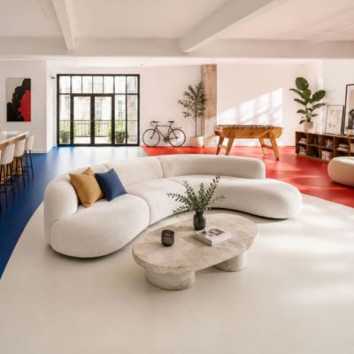 Sol Vinyle - Essentiel Color - Uni blanc cassé - 4m x 28m | Castorama