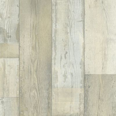 Sol Vinyle First - Imitation parquet vintage blanchi - Rouleau de 3m x 27m