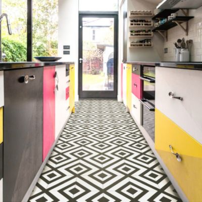 Sol Vinyle Imitation Carrelage losange - 3m x 5m | Castorama
