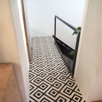 Sol Vinyle Imitation Carrelage losange - 3m x 5m | Castorama