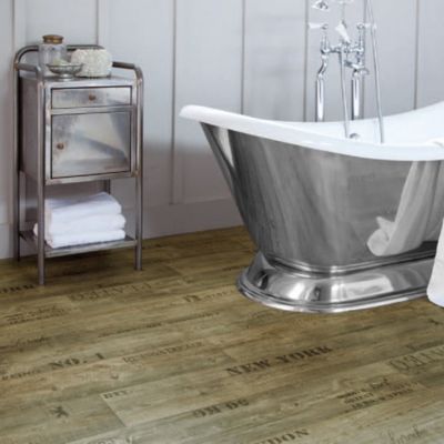 Sol Vinyle Imitation parquet marqué - 4m x 9m