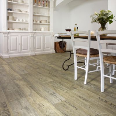 Sol Vinyle Imitation parquet marqué - 4m x 9m