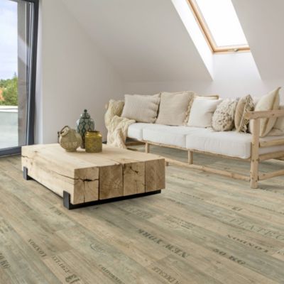 Sol Vinyle Imitation parquet marqué - 4m x 9m