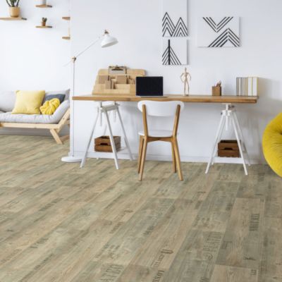 Sol Vinyle Imitation parquet marqué - 4m x 9m