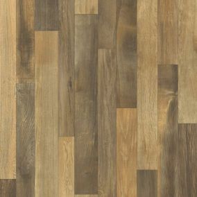 Sol Vinyle Link Plus - Imitation parquet bois - Surface brillante - Rouleau de 2m x 11m