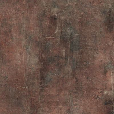 Sol Vinyle Loft - Aspect béton griffé - Brun cuivré - Surface brillante - Rouleau de 4m x 3m