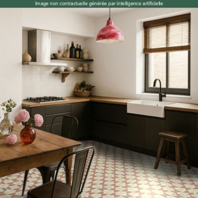 Sol Vinyle Mood Bauhaus - Terracotta - 4m x 28m