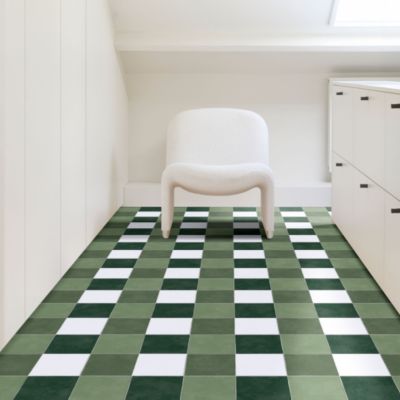 Sol Vinyle Mood Vichy - Vert - 4m x 22m